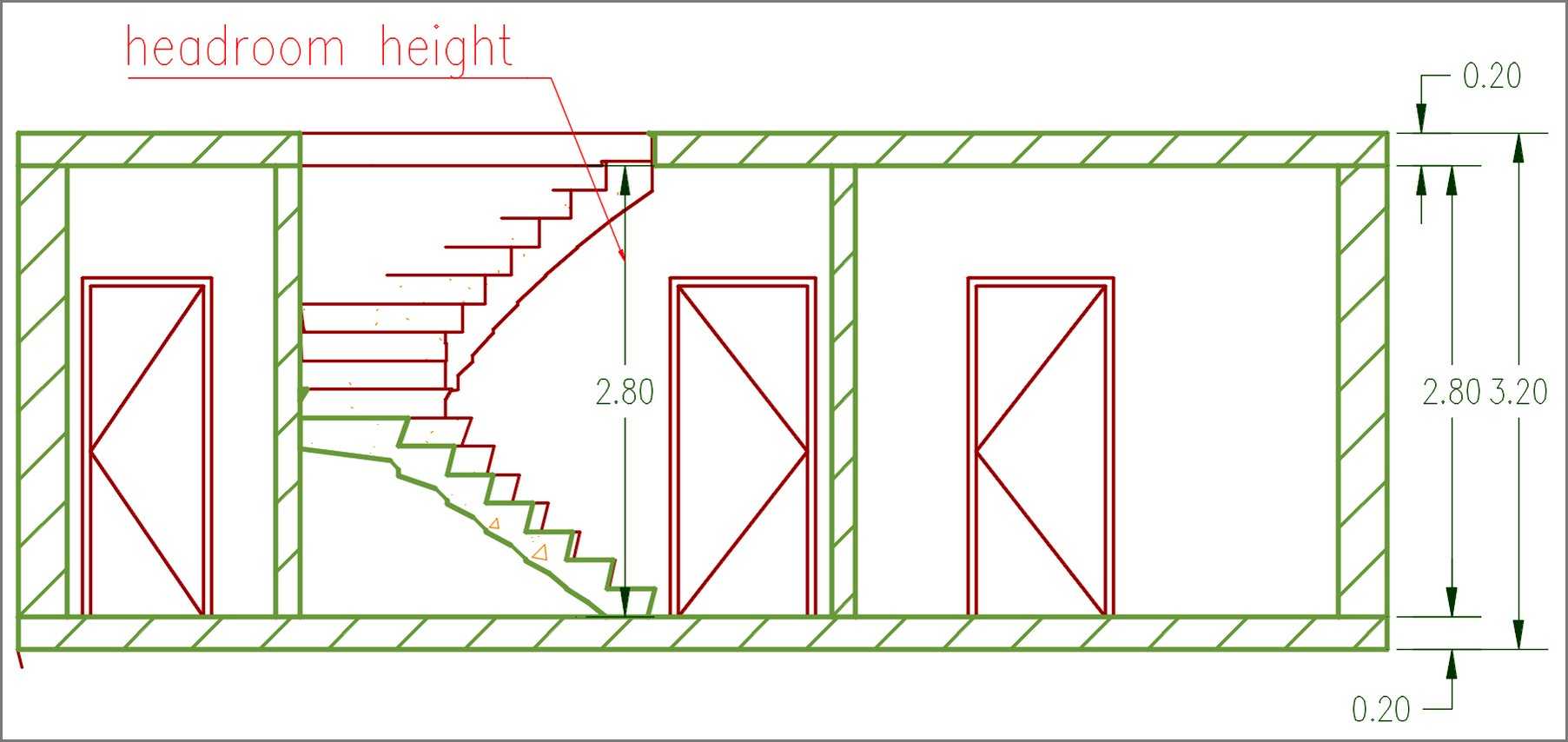 Fig.2.1.6.11 - Basement Section h21190 basem sectionStairInterfer 810270