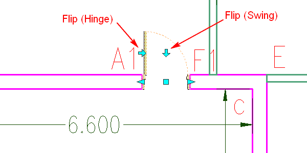 h21190 groundFloor doorFlipHinge 600300
