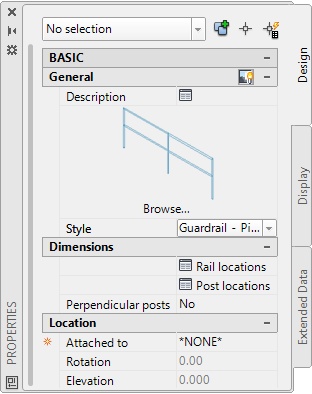 Fig.2.2.9.2 - Exterior Stair properties - Stair aca180 prop guardrailPipe 312394