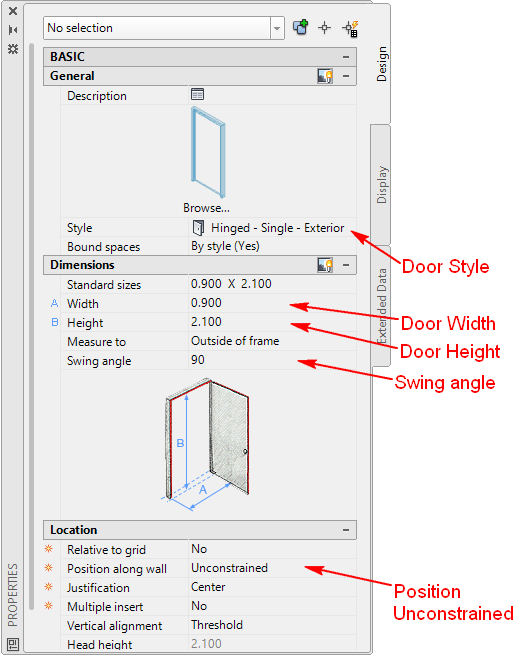 aca18 propDoor hingedSingle t500700