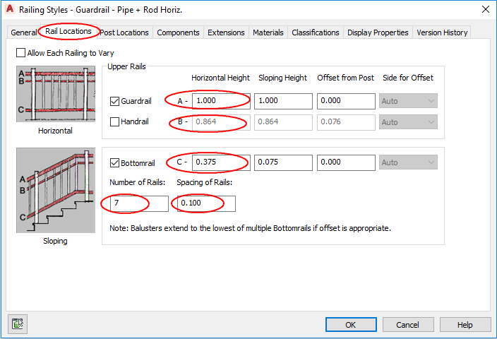 Fig.2.2.9.11 - Railing Style - Guardrail - Pipe + Rod Horiz aca18 toolPalet design guardrailPipeRodHoriz t255395