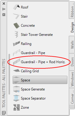 Fig.2.2.9.10 - toolPalette - guardrail Pipe + Rod Horiz aca18 toolPalet design guardrailPipeRodHoriz t255395