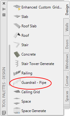 Fig.2.2.9.10 - toolPalette - Concrete stair aca18 toolPalet design guardrailPipe t232382
