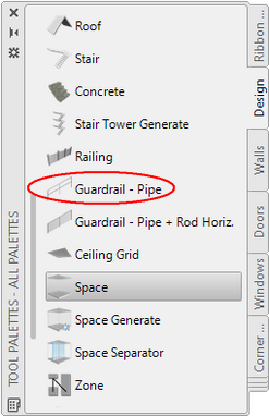 Fig.2.3.8.5 - Tool Palettes - Guardrail - Pipe aca18 toolPalet design guardrailPipe t247382